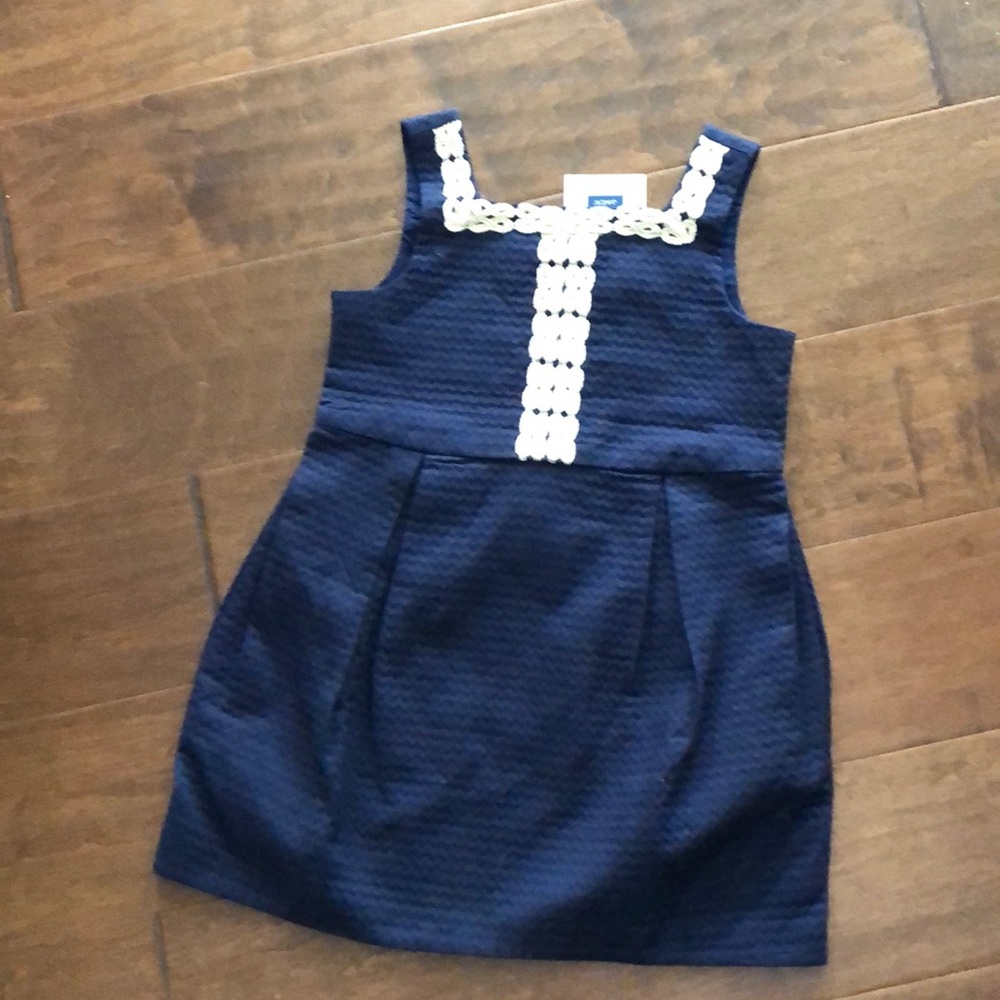 Janie and jack navy blue holiday dress